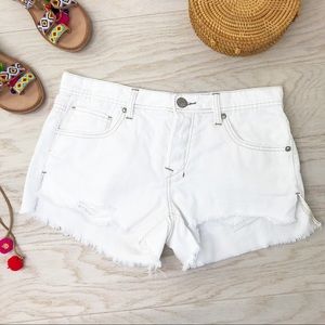 White Free People Shorts Size 24